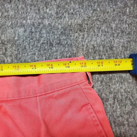 Vintage Polo Ralph Lauren Tyler Short Mens Size 40 Coral Pink Chino Pleated - Picture 7 of 8
